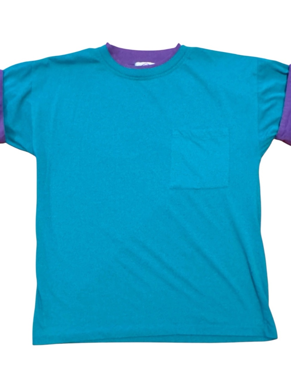 Vintage 90s Upper Level Action Sport Single Pocket T-Shirt - Size Medium